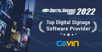 CAYIN Technology Recognized as
											Top Digital Signage Software Provider for 2022